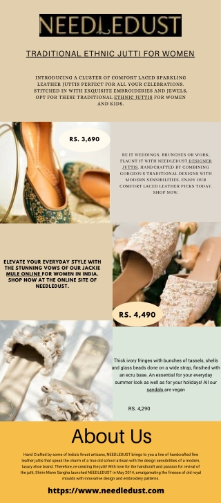 Ethnic Jutti Online - Needledust