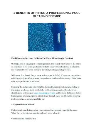 5 BENEFITS OF HIRING A PROFESSIONAL POOL CLEANING SERVICE-converted