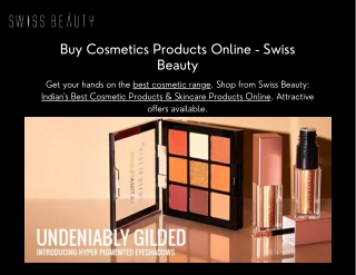 Buy Cosmetics Products Online Indian's Best Brand - Swiss Beauty
