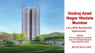 Godrej Azad Nagar Wadala Mumbai