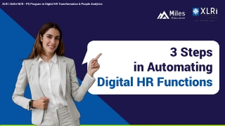 3 Steps in Automation Digital HR functions