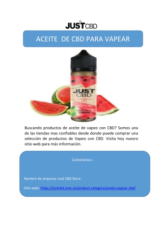 ACEITE  DE CBD PARA VAPEAR