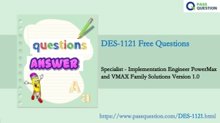 2022 DELL EMC DES-1121 Questions and Answers
