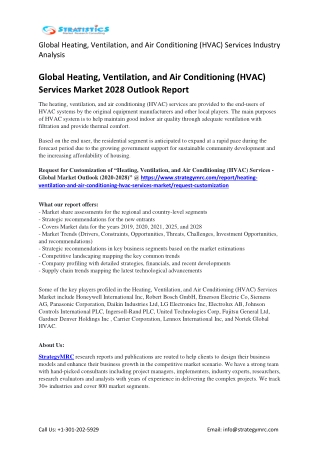 Heating, Ventilation, and Air Conditioning (HVAC) Services PDF Description
