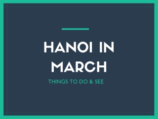 HANOI IN MARCH