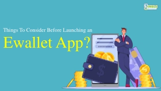 Things To Consider Before Launching an E-Wallet App