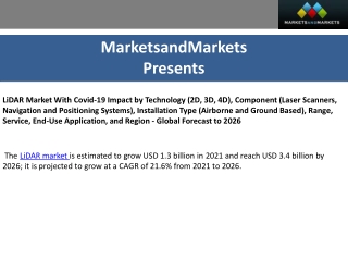 LiDAR Market , Size , Share , technology and Global forecast to 2026