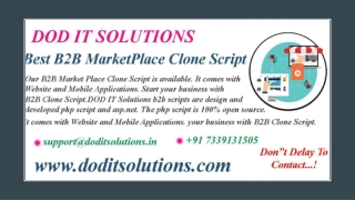 B2B Marketplace Clone Script - Readymade Clone Script