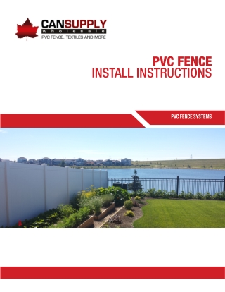 PVC fencing panels assembled for your Home