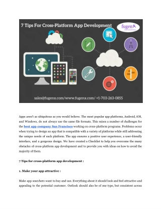 7 Tips For Cross-Platform App Development