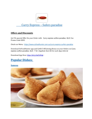 5% off - Curry Express Surfers Paradise Indian Restaurant, QLD