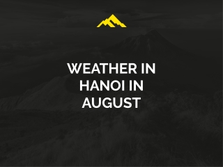 HANOI IN AUGUST
