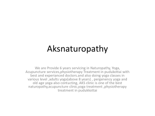 Aksnaturopathy