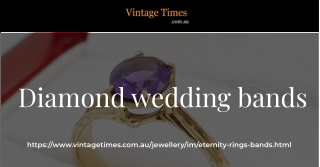 Check Out The Collection Of Diamond Wedding Bands At Vintage Times