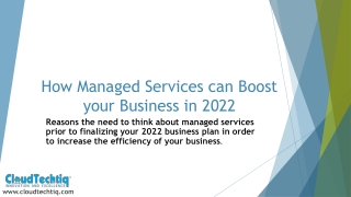 How Managed Services can Boost your Business in 2022