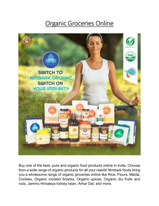 Organic Groceries Online