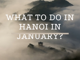 WHAT TO DO IN HANOI IN JANUARY?