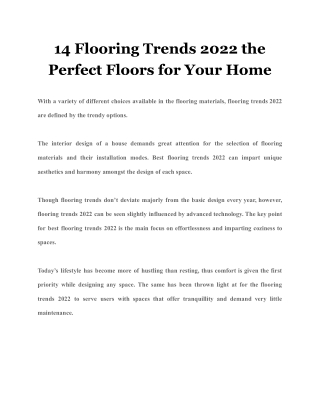 14 Flooring Trends 2022 the Perfect Floors for Your Home