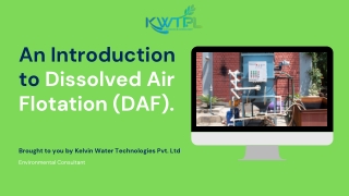 Dissolved Air Flotation PPT