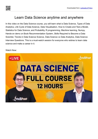 Data Science Course