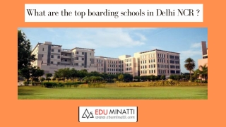 What are top boarding schools in Delhi NCR