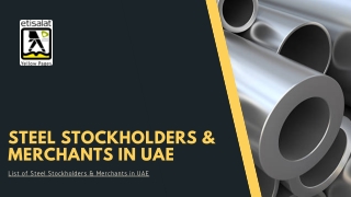 List of Steel Stockholders & Merchants in UAE