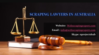 Scraping Lawyers in Australia