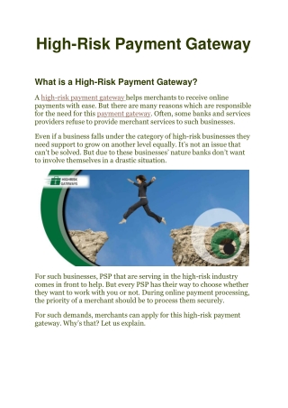 High Risk Payment Gateway - HRG