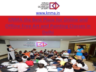 KNMA the Best Place for Online and Offline Free Art and Painting Classes
