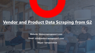 Vendor and Product Data Scraping from G2