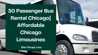 30 Passenger Bus Rental Chicago Affordable Chicago Limousines
