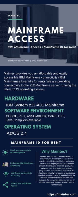 Mainframe ID in rent