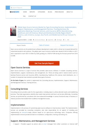 Open Source Services Market Report | Global Forecast To 2028