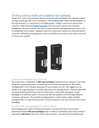 Vape Packaging