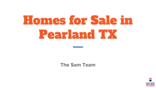 Homes for Sale in Pearland TX