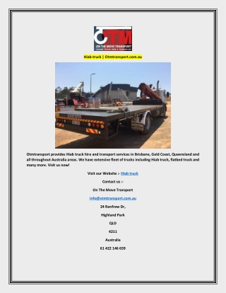 Hiab truck