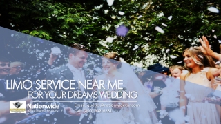 Limo Service Near Me for your Dreams Wedding