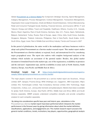 Procurement as a Service Market Trends