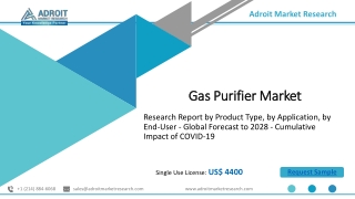Gas Purifier Market 2028 by Types, Application, Technology Report
