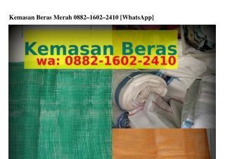 Kemasan Beras Merah (1)