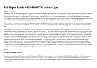 Beli Kipas Renda Ö8౩8.ᏎÖ6I.2ᜪᏎÖ{WhatsApp}