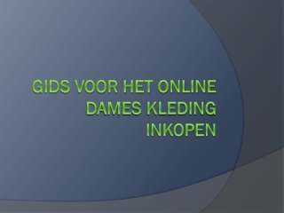 Gids Voor Het Online Dames Kleding Inkopen