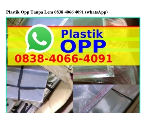 Plastik Opp Tanpa Lem 08ᣮ8~Ꮞ0ᏮᏮ~Ꮞ091[WA]