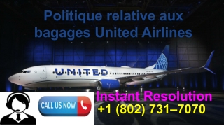 United Airlines politique baggage économie de base