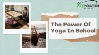 10 Amazing Benefits Of Yoga Education In Institute