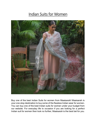 Indian Suits for Women