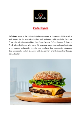 5% off - Cafe Pyala Indian Takeaway Menu Parramatta, NSW