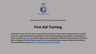First Aid Training