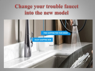 Change your trouble faucet into the new model