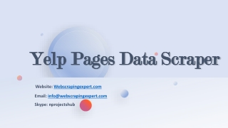 Yelp Pages Data Scraper